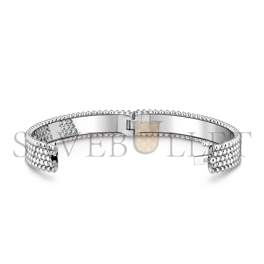 VAN CLEEF ARPELS PERLÉE DIAMOND BRACELET, 5 ROWS OF DIAMONDS, LARGE MODEL VCARRPGZA00